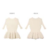 シアーニット 異素材切替え リブニット | AMELY | 詳細画像14