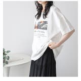 フォトプリント ロゴTシャツ オーバーシルエット | AMELY | 詳細画像7