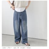 デニム ウォッシュデニム ラインストーン | AMELY | 詳細画像8 