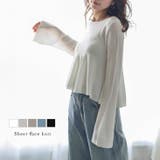 シアー フレア ニット | AMELY | 詳細画像1