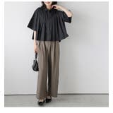 プリーツデザイン 半袖シャツ レギュラーカラー | AMELY | 詳細画像12