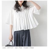 プリーツデザイン 半袖シャツ レギュラーカラー | AMELY | 詳細画像5