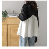 トップス ドッキング フレアシルエット | AMELY | 詳細画像9