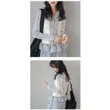 バイカラー リブニット カーディガン | AMELY | 詳細画像13