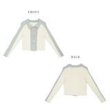 バイカラー リブニット カーディガン | AMELY | 詳細画像14