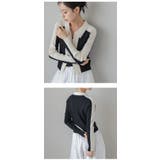 バイカラー リブニット カーディガン | AMELY | 詳細画像6