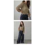 ニット フリンジ 透かし編み | AMELY | 詳細画像10