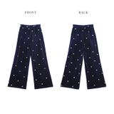 ドット刺繍 ベロア パンツ | AMELY | 詳細画像14 