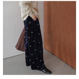 ドット刺繍 ベロア パンツ | AMELY | 詳細画像6 
