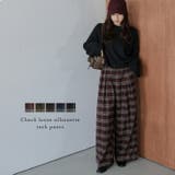 パンツ タック チェック | AMELY | 詳細画像1