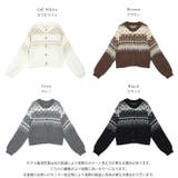 ニット カーディガン ノルディック柄 | AMELY | 詳細画像3 