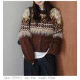 ニット カーディガン ノルディック柄 | AMELY | 詳細画像5 