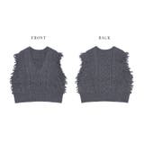 ニット ベスト フリンジ | AMELY | 詳細画像14