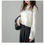 プルオーバー フラワーモチーフ フェザーニット | AMELY | 詳細画像6