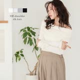 オフショル ニット リブニット | AMELY | 詳細画像1