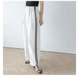 ボトムス サイドライン ワイドパンツ | AMELY | 詳細画像6