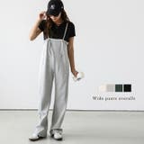 サロペット ワイドパンツ ゆったり | AMELY | 詳細画像1