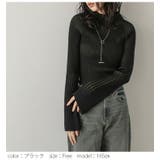 リブニット ハイネック フレアスリーブ | AMELY | 詳細画像11