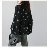 ハート柄 フェザーニット プルオーバー | AMELY | 詳細画像13