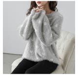 ハート柄 フェザーニット プルオーバー | AMELY | 詳細画像10