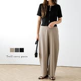 カーヴィーパンツ ボトムス スラックス | AMELY | 詳細画像1 