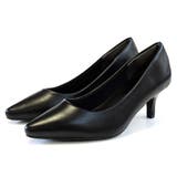 ブラック(スムース) | 6センチヒール 走れる パンプス レディース | AmiAmi