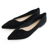 ブラック(スエード) | Vカット デザインパンプス レディース | AmiAmi