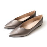 ブロンズ(スムース) | Vカット デザインパンプス レディース | AmiAmi