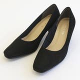 ブラック(ヌバック) | 日本製 スクエアトゥ パンプス レディース | AmiAmi