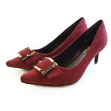 テラコッタ(スエード) | モチーフ付き 低反発 パンプス レディース | AmiAmi