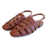 キャメル(スムース) | フラット グルカサンダル レディース | AmiAmi