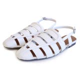 ホワイト(スムース) | フラット グルカサンダル レディース | AmiAmi