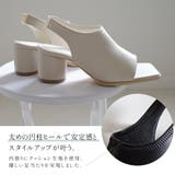 ワイドスクエアトゥ サンダル レディース | AmiAmi | 詳細画像7