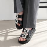 厚底 ビジュー サンダル レディース | AmiAmi | 詳細画像5 