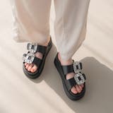 厚底 ビジュー サンダル レディース | AmiAmi | 詳細画像12 