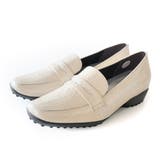 ベージュ(クロコ) | 日本製 本革 ローファー レディース | AmiAmi