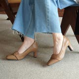 スクエアトゥ プレートヒール パンプス レディース | AmiAmi | 詳細画像10 