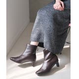 裏起毛 プレートヒール ショートブーツ レディース | AmiAmi | 詳細画像5 