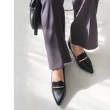 ラインモチーフ ローファー パンプス レディース | AmiAmi | 詳細画像6 