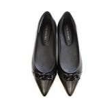 ブラック(スムース) | チェーン モチーフ パンプス レディース | AmiAmi