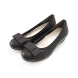 ブラック(スムース) | リボン ローヒール パンプス レディース | AmiAmi