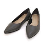 グレー | 日本製 本革 パンプス レディース | AmiAmi