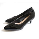 ブラック(エナメル) | 日本製 天然皮革 パンプス レディース | AmiAmi