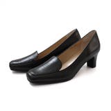 ブラック(コンビ) | 日本製 本革 パンプス レディース | AmiAmi