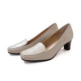 トープ(コンビ) | 日本製 本革 パンプス レディース | AmiAmi