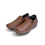 ライトブラウン×ダークブラウン | 本革 ウォーキングシューズ レディース | AmiAmi