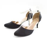 ブラック(ドークレ) | ラメ ストラップ ハイヒール パンプス レディース | AmiAmi