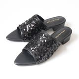 ブラック | スパンコール サンダル レディース | AmiAmi