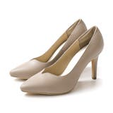 グレージュ(スムース) | Vカット ポインテッドトゥ パンプス レディース | AmiAmi