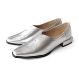 シルバー | Vカット ローヒール パンプス レディース | AmiAmi